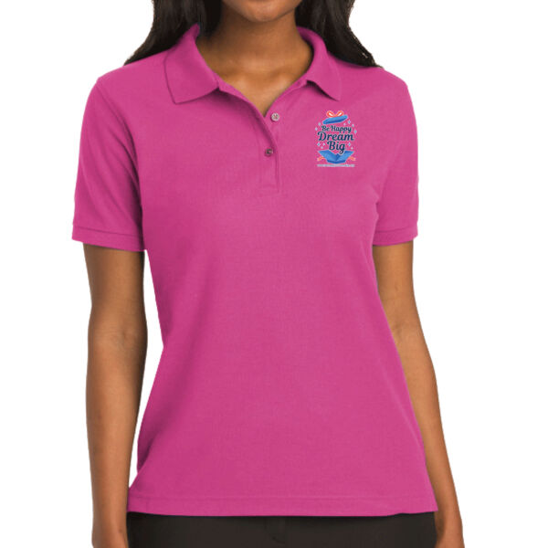 Be Happy, Dream Big - Ladies Silk Touch™ Polo Thumbnail